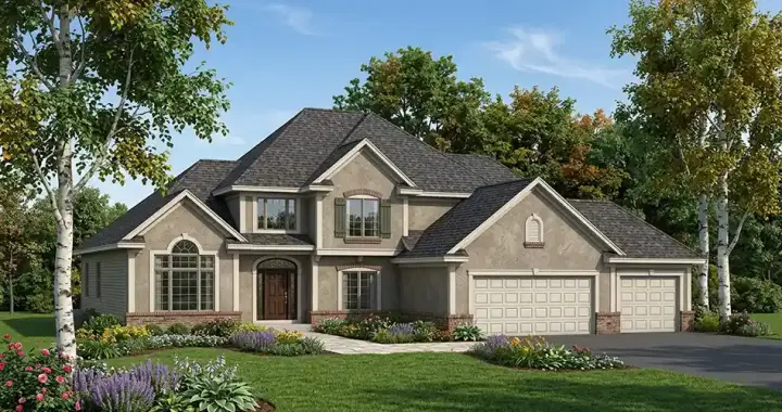 Traditional house plans 7-277 - front exterior, 3,099 sq ft, 4 bed, 2 bath house plans | Monster House Plans