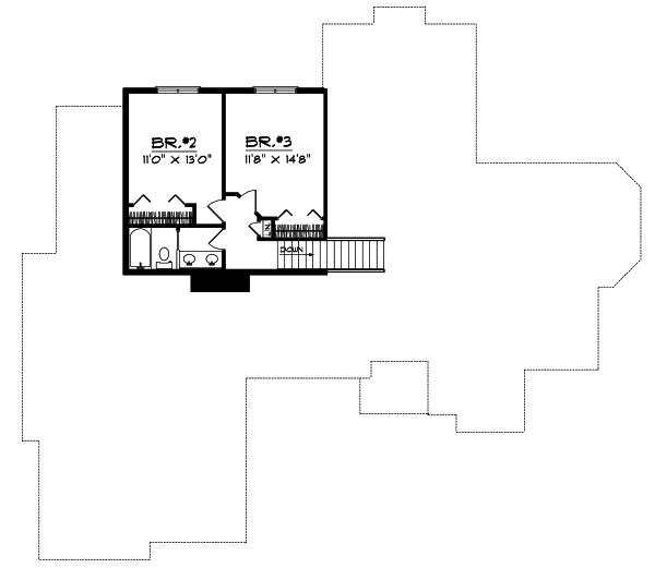 Upper/Second Floor Plan: 7-279