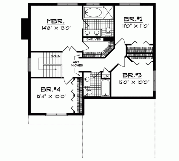 Upper/Second Floor Plan: 7-280