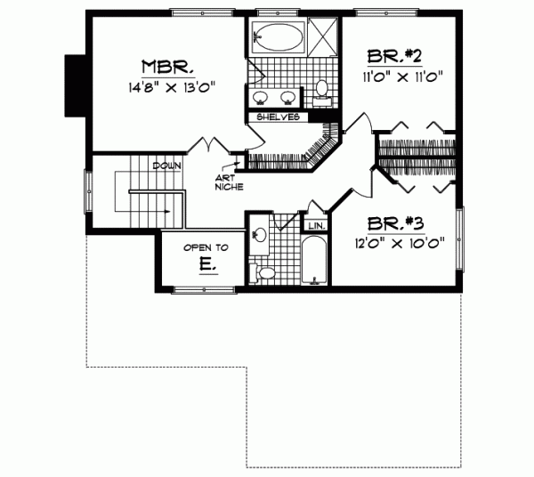 Upper/Second Floor Plan: 7-281