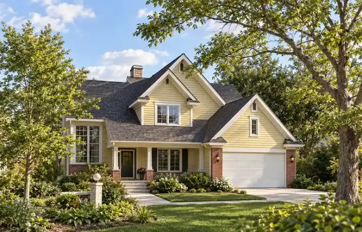 Traditional house plans 7-282 - front exterior, 2,031 sq ft, 3 bed, 2 bath house plans | Monster House Plans