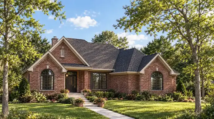 European house plans 7-284 - front exterior, 2,629 sq ft, 3 bed, 2 bath house plans | Monster House Plans