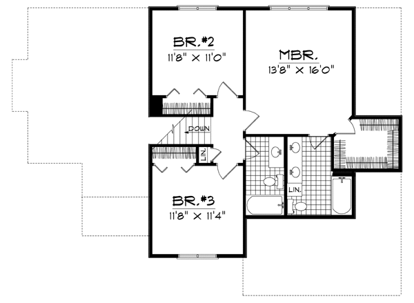 Upper/Second Floor Plan: 7-287