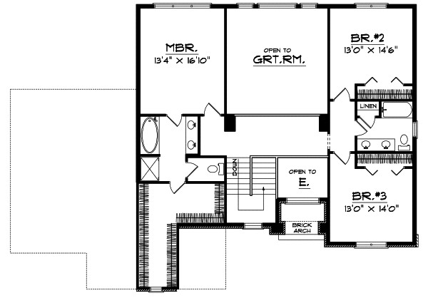 Upper/Second Floor Plan: 7-288