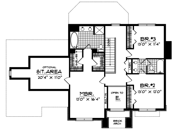 Upper/Second Floor Plan: 7-289