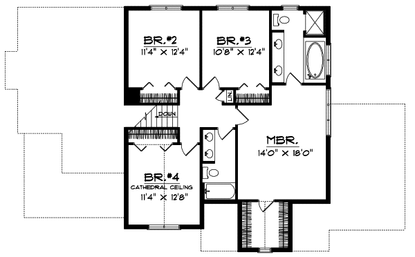 Upper/Second Floor Plan: 7-290