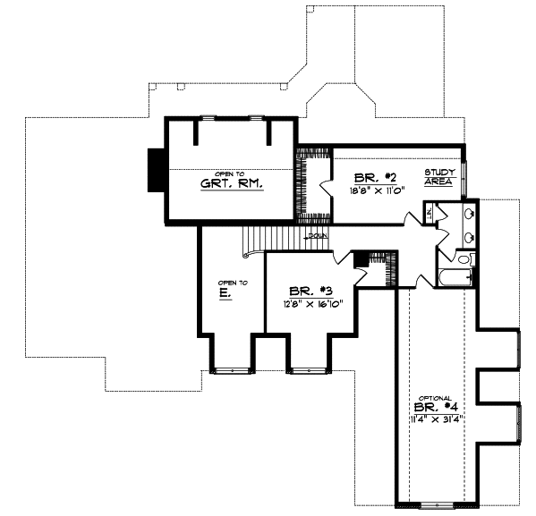 Upper/Second Floor Plan: 7-295