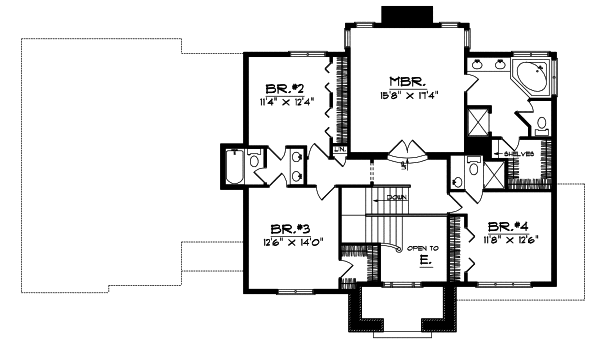 Upper/Second Floor Plan: 7-298