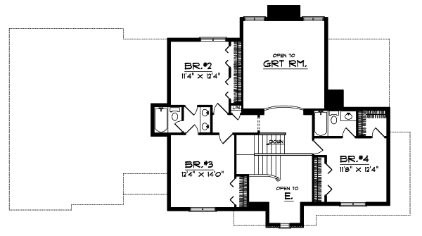 Upper/Second Floor Plan: 7-299