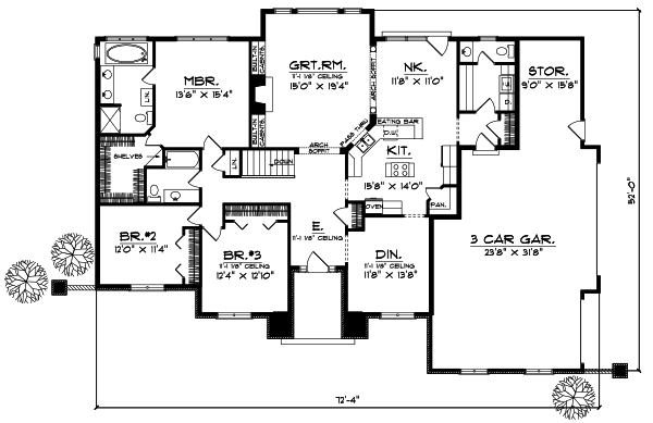 Main Floor Plan: 7-301