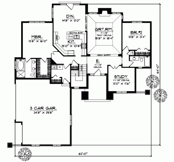 Main Floor Plan: 7-302
