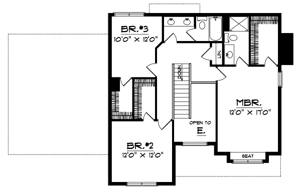 Upper/Second Floor Plan: 7-303