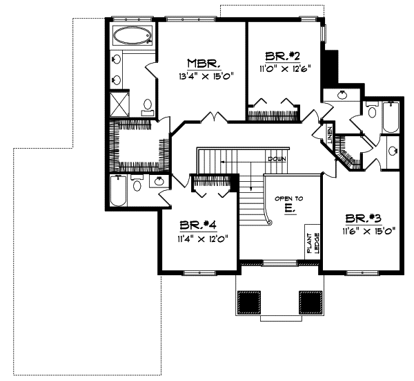 Upper/Second Floor Plan: 7-306