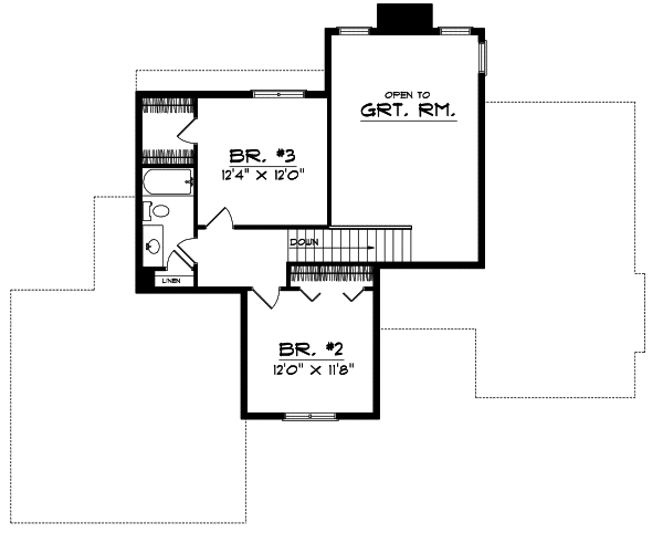 Upper/Second Floor Plan: 7-308