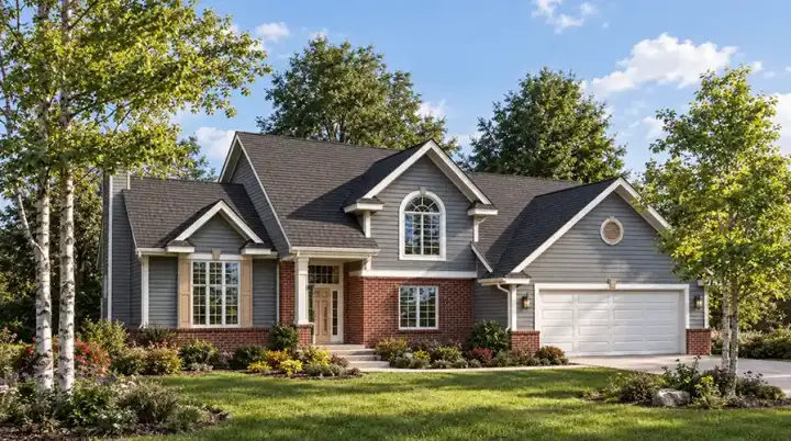 Traditional house plans 7-310 - front exterior, 1,852 sq ft, 3 bed, 2 bath house plans | Monster House Plans