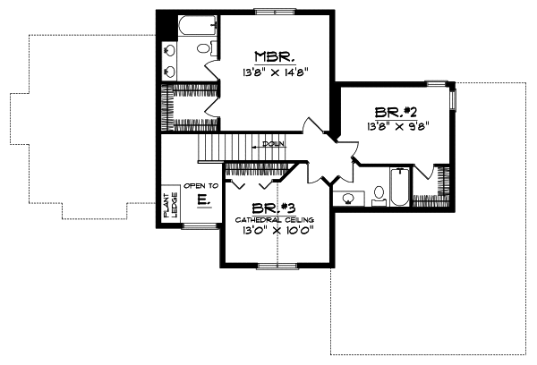 Upper/Second Floor Plan: 7-310