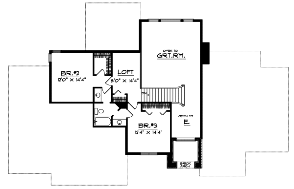 Upper/Second Floor Plan: 7-315