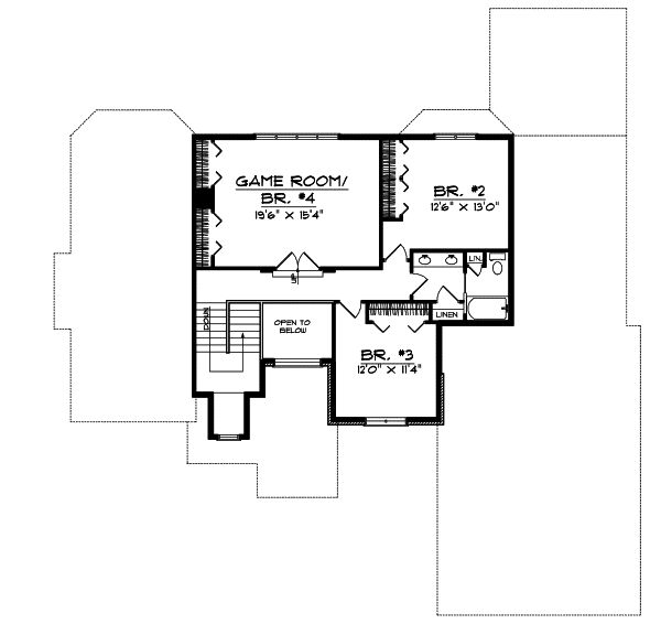 Upper/Second Floor Plan: 7-316