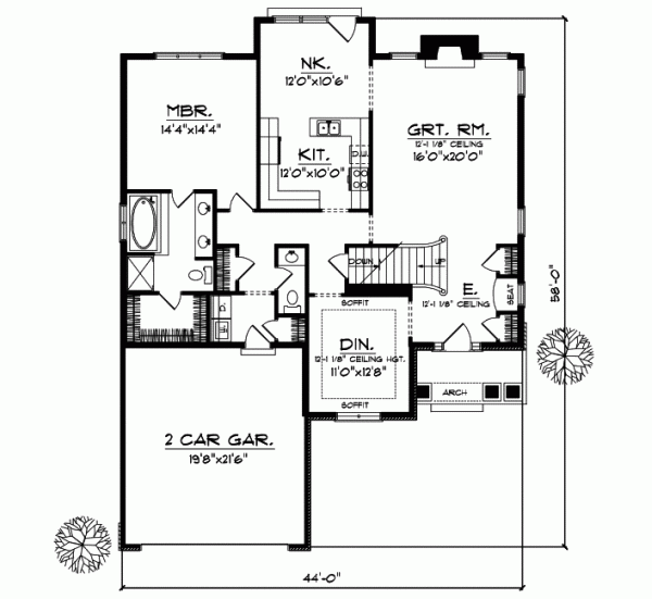 Main Floor Plan: 7-319