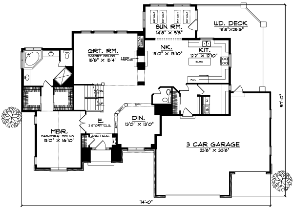 Main Floor Plan: 7-332