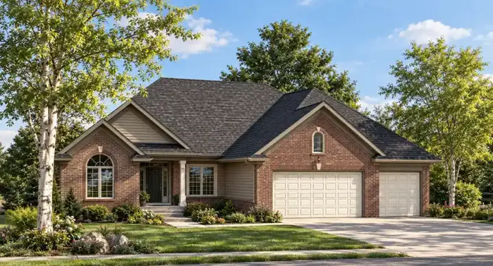 Traditional house plans 7-336 - front exterior, 2,909 sq ft, 4 bed, 3 bath house plans | Monster House Plans