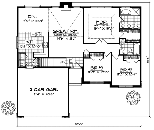 Main Floor Plan: 7-343