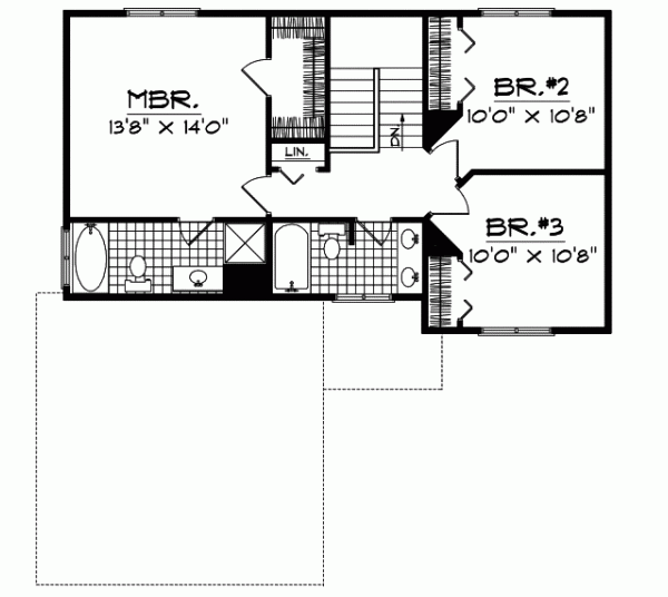 Upper/Second Floor Plan: 7-344