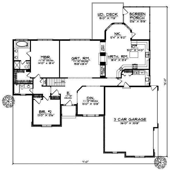 Main Floor Plan: 7-345