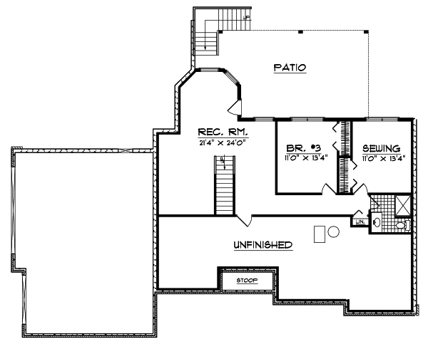 Lower Floor Plan: 7-348