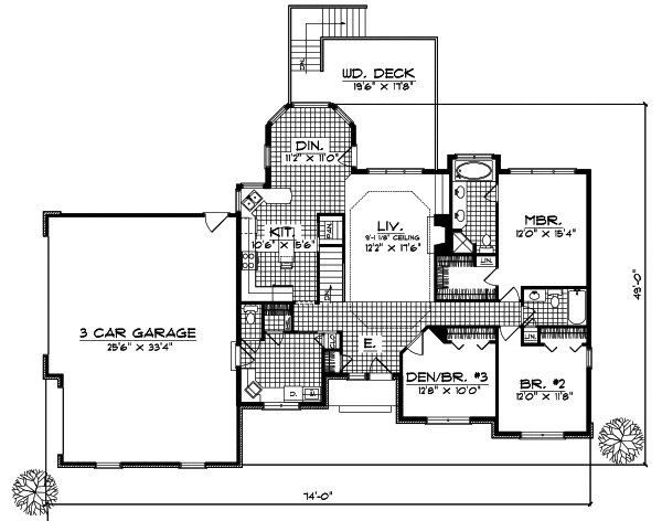 Main Floor Plan: 7-348