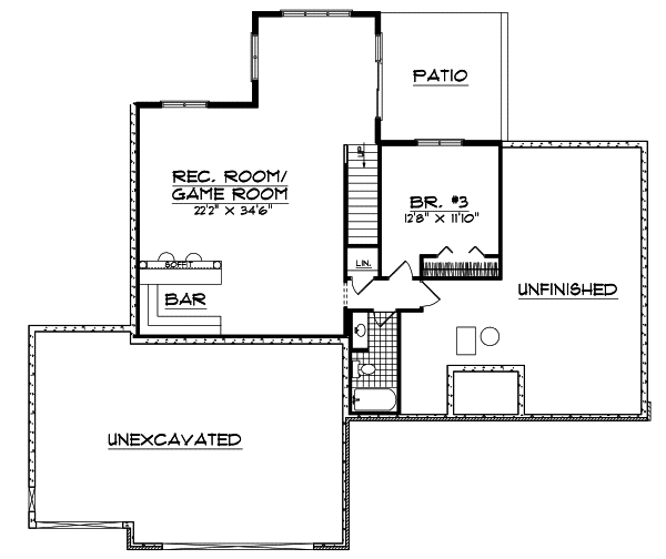 Lower Floor Plan: 7-350