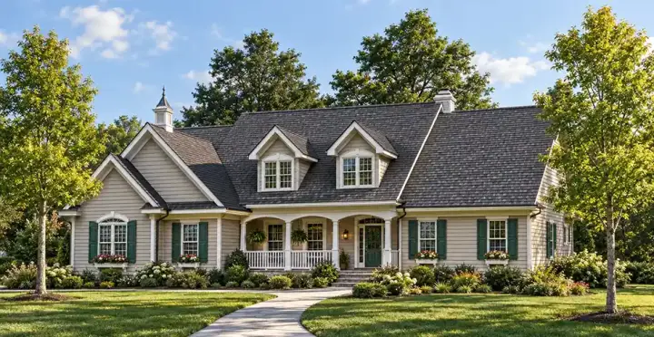 Country house plans 7-351 - front exterior, 2,520 sq ft, 3 bed, 2 bath house plans | Monster House Plans