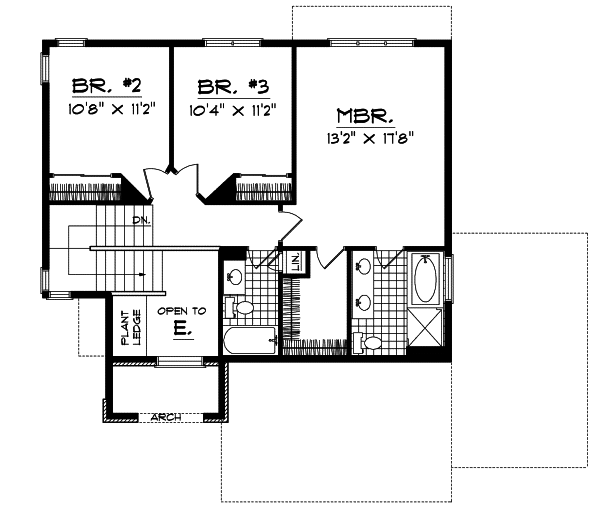 Upper/Second Floor Plan: 7-352