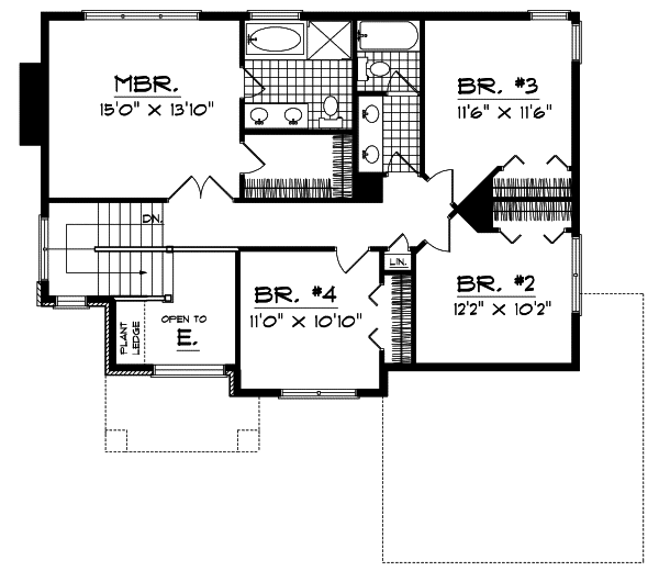 Upper/Second Floor Plan: 7-355
