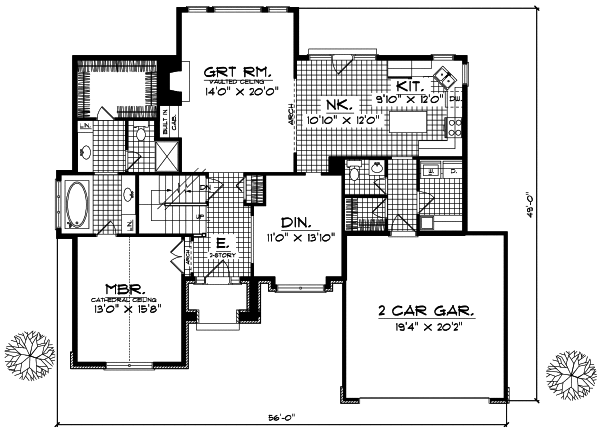 Main Floor Plan: 7-357