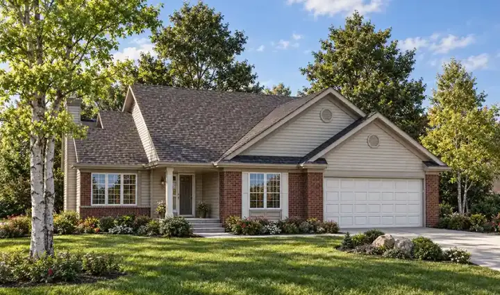 Traditional house plans 7-361 - front exterior, 1,480 sq ft, 3 bed, 2 bath house plans | Monster House Plans