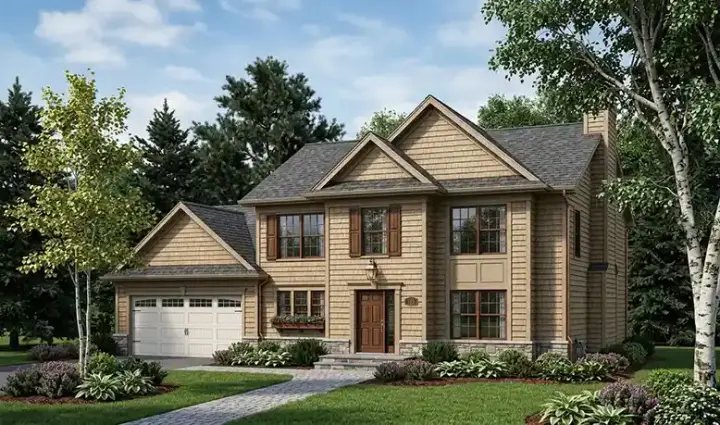 Traditional house plans 7-363 - front exterior, 1,686 sq ft, 3 bed, 2 bath house plans | Monster House Plans