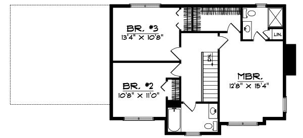 Upper/Second Floor Plan: 7-363