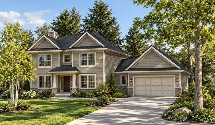 Traditional house plans 7-365 - front exterior, 1,828 sq ft, 3 bed, 2 bath house plans | Monster House Plans