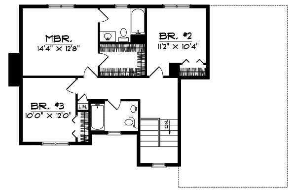 Upper/Second Floor Plan: 7-366