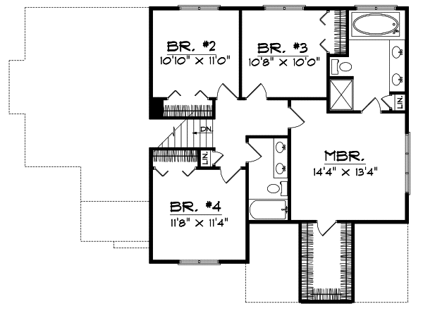 Upper/Second Floor Plan: 7-388