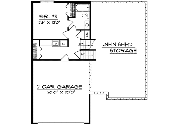 Lower Floor Plan: 7-390