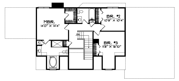 Upper/Second Floor Plan: 7-394