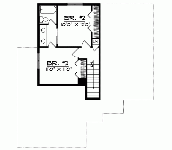 Upper/Second Floor Plan: 7-395