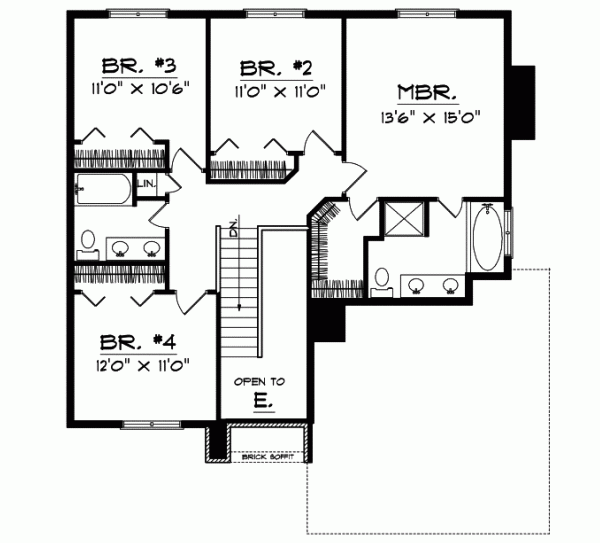 Upper/Second Floor Plan: 7-398