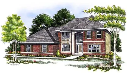 Traditional house plans 7-399 - front exterior, 2,234 sq ft, 3 bed, 2 bath house plans | Monster House Plans