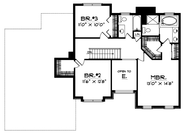 Upper/Second Floor Plan: 7-399