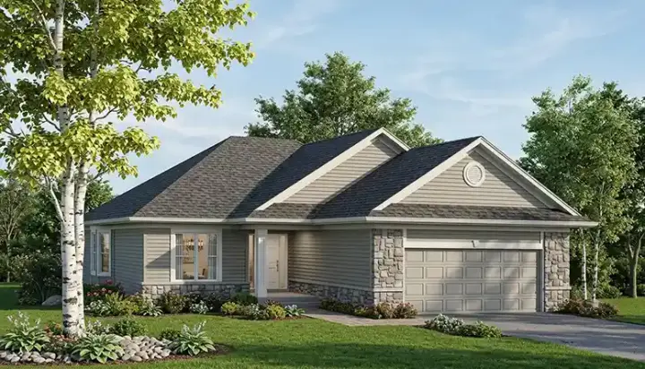 Traditional house plans 7-403 - front exterior, 1,806 sq ft, 4 bed, 2 bath house plans | Monster House Plans