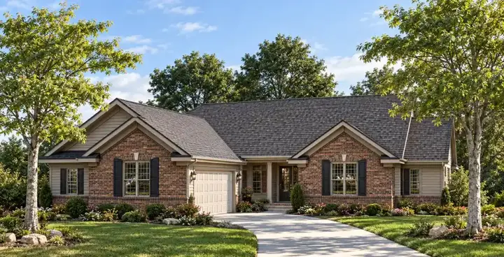 Traditional house plans 7-408 - front exterior, 2,794 sq ft, 3 bed, 3 bath house plans | Monster House Plans
