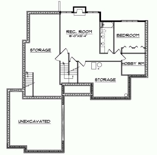 Lower Floor Plan: 7-408